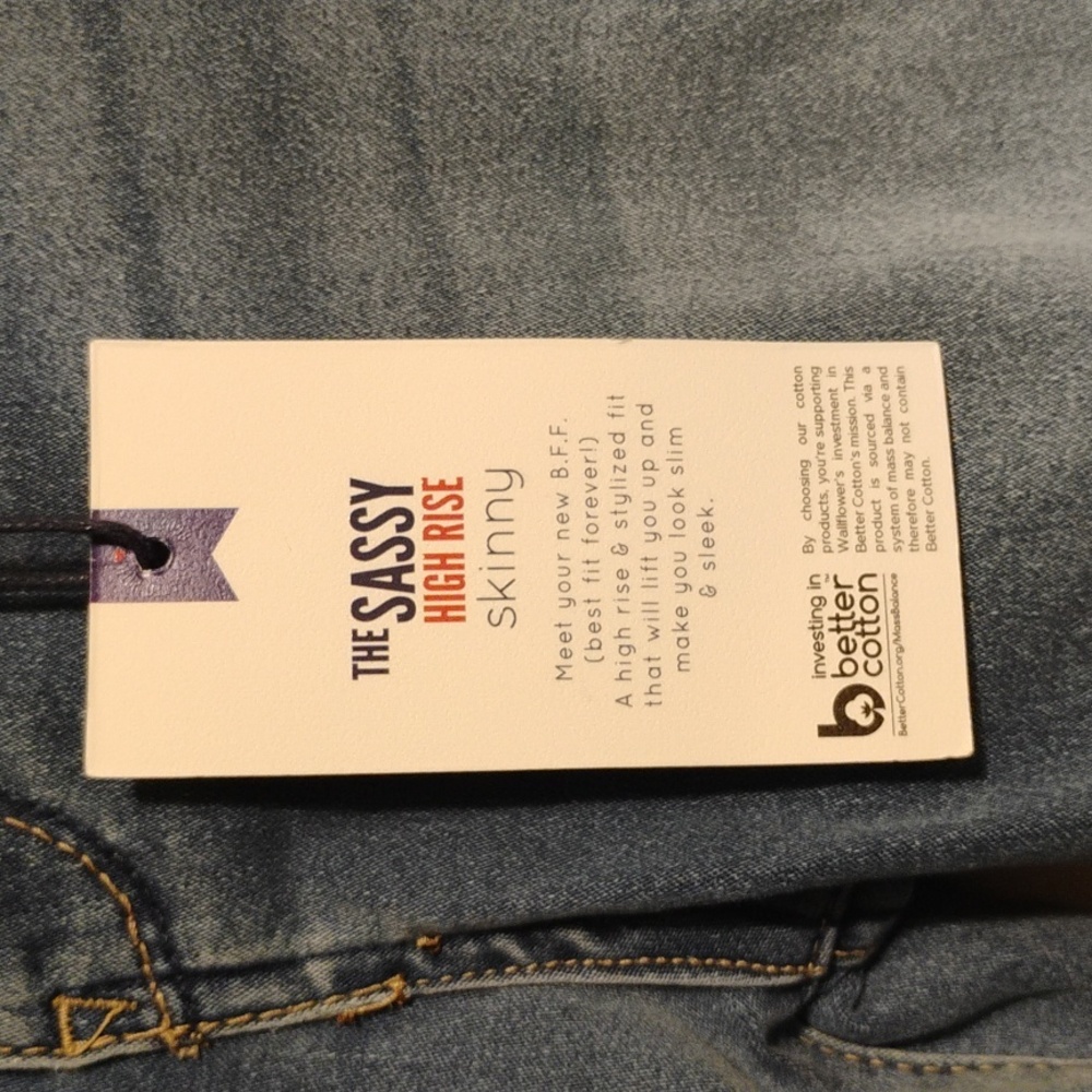 Wallflower “The Sassy” High Rise Skinny Jeans – Size 3/26 Regular – NWT - Picture 7 of 7